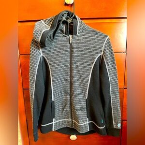 Kuhl women’s wool blend striped hoodie
